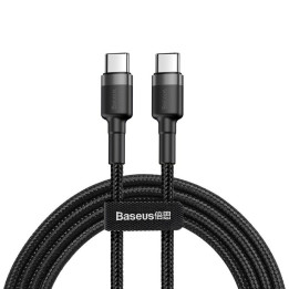 Baseus Cafule USB-C kuni USB-C PD 2.0, QC 3.0, 60 W, 1 m (Czarno-szary)