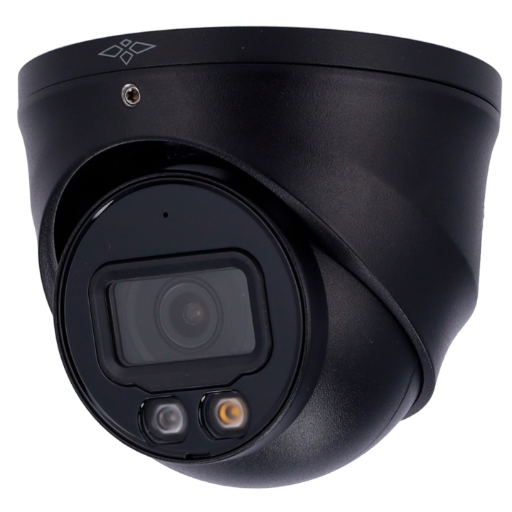 X-SECURITY XS-IPT981A-8P-WIZ-DL-BLACK 8MP Turret IP kamera ar Wi-Fi, PoE, IP67, 30m IR, 2.8mm objektīvu, iebūvētu mikrofonu, mic
