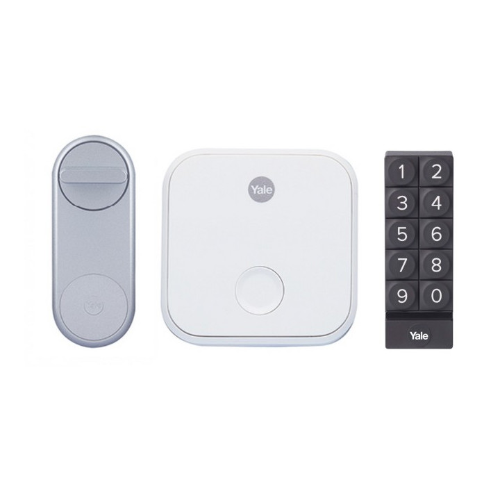 Yale Linus® Smart Lock (Silver) + Bridge + Keyboard