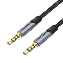 Cable Audio TRRS 3,5 mm mini lizdas Vention BAQHF 1m pilka