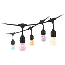 WiZ outoor string,12W,2700-5000 (RGB),IP65 (adapteris IP44),juoda