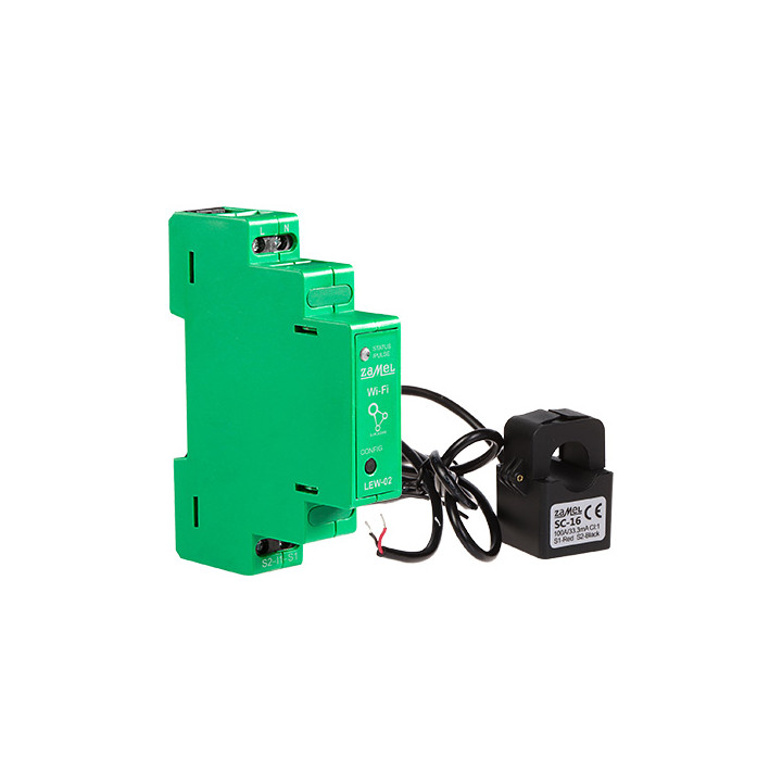 ELEKTRISKĀS ENERĢIJAS MONITORS LEW-02 VIENFĀZES ZAMEL