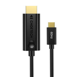 USB-C-HDMI-kaapeli Choetech CH0019, 1,8 m (musta)