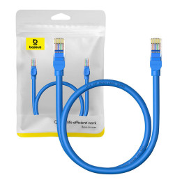 Apaļš kabelis Baseus Ethernet RJ45, Cat.6, 0,5m (zils)