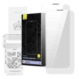 Закаленное стекло Baseus Corning для iPhone 14 Pro со встроенным пылевым фильтром