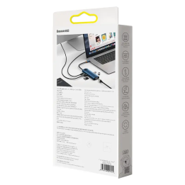 Baseus Hub Adapter 8in1 USB-C kuni 3x USB 3.0 + HDMI + USB-C PD 4K HD