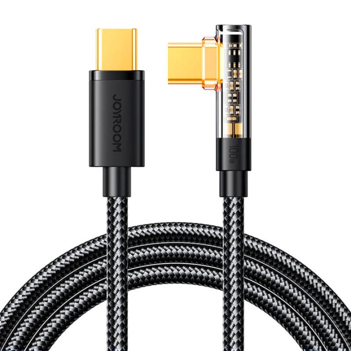 Joyroom S-CC100A6 USB uz USB-C leņķis 20 W 1,2 m kabelis (melns)