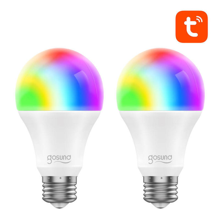 Smart Bulb LED WB4 (2 pakuotės) Gosund (RGB) E27 Tuya