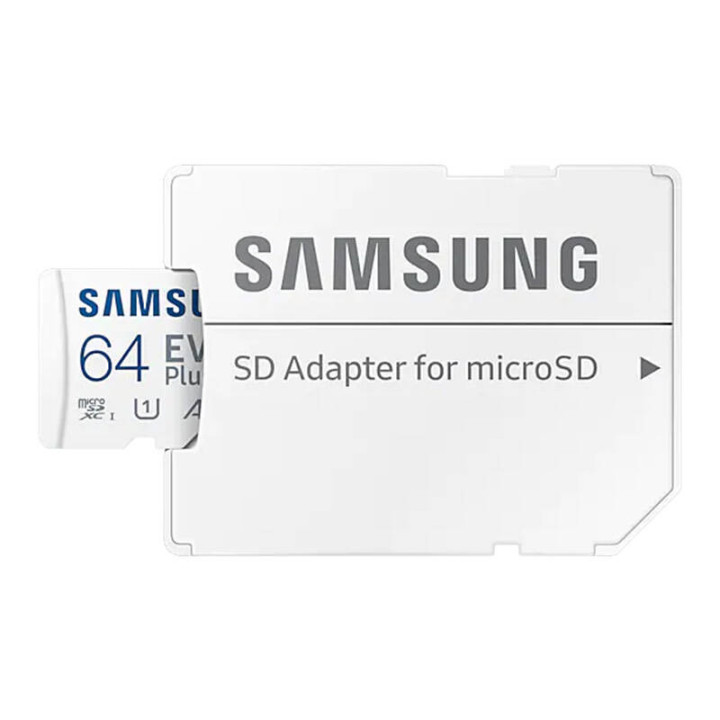 Карта памяти SAMSUNG microSD MB-MC64SA 64 ГБ + адаптер MB-MC64SA/EU