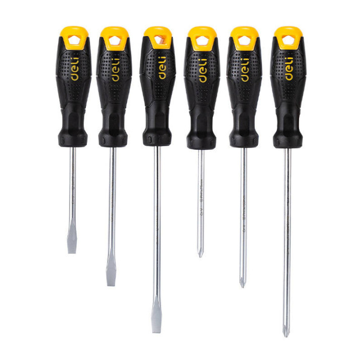 Набор отверток Deli Tools EDL620006, с магнитом, 6 шт.