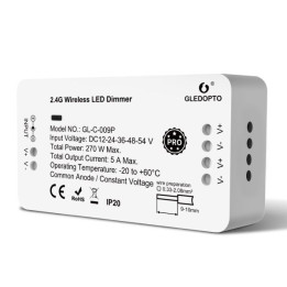 Gledopto GL-C-009P, Zigbee Pro Dimmer LED-kontroller (Zigbee+RF) 12V-54V DC