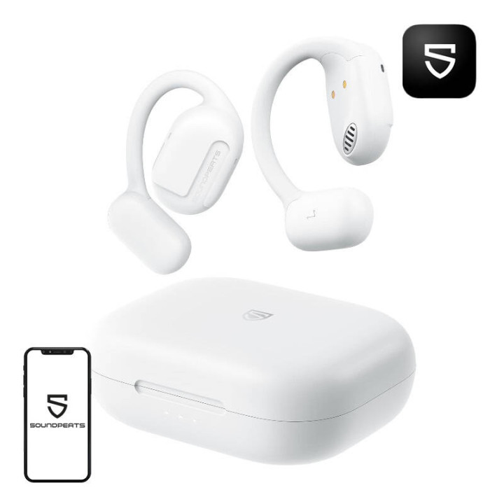 Austiņas Soundpeats GoFree (balta)