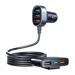 Automobilinis įkroviklis Joyroom JR-CL03 Pro 45W 5 jungčių USB (juodas)