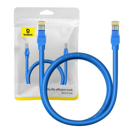 Ümmargune kaabel Baseus Ethernet RJ45, Cat.6, 1 m (sinine)