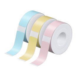 Nelko termouzlīme uzlīmju printerim P21 (zila/dzeltena/rozā, 12*40 mm).