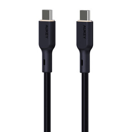 USB-C–USB-C kabelis Aukey CB-SCC141, 140 W, 1 m (melns)