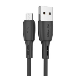 USB į mikro USB laidas VFAN Racing X05, 3A, 1m (juodas)
