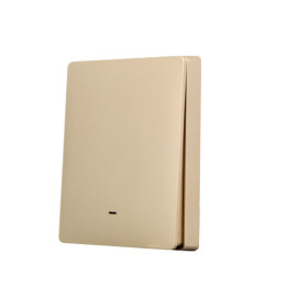 SmartWise BEREM1 Bluetooth (eWeLink-Remote) belaidis jungiklis su 1 mygtuku, aukso spalvos mygtuko priekinis skydelis