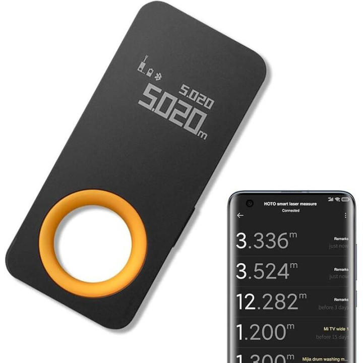 Nutikas lasermõõtur HOTO QWCJY001 (Bluetooth, OLED, 30 m)