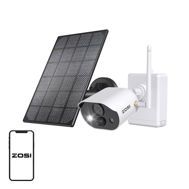 Lauko IP kamera su saulės baterija ZOSI C306Pro WiFi 3MP IP66