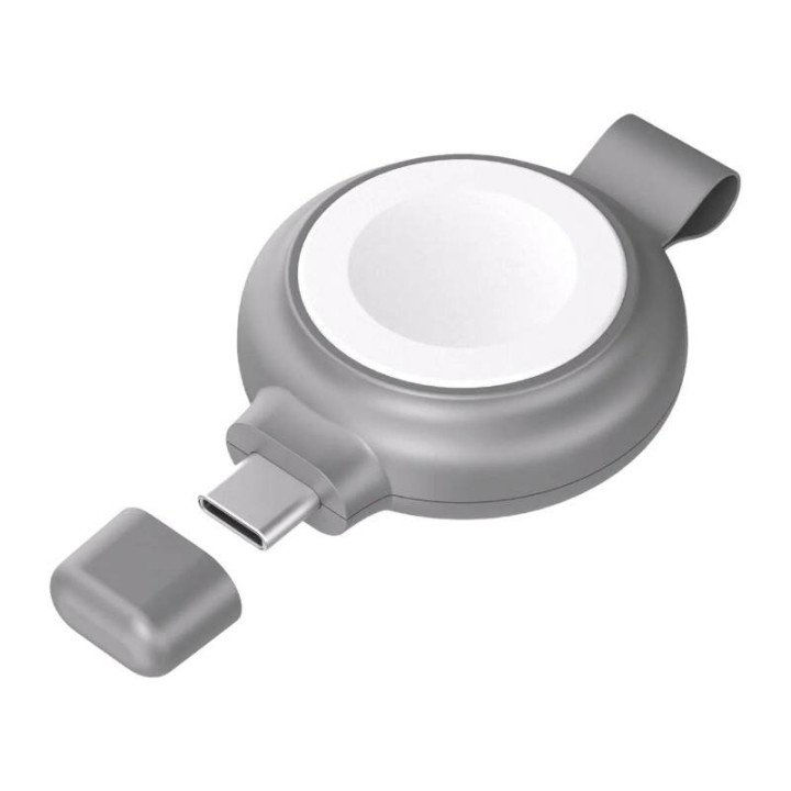 Magnētiskais bezvadu lādētājs, Invzi, NVZAWC01, Apple Watch 5W MFI sertificēts ar USB-C portu