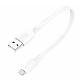 USB-A — USB-C kabelis Foneng X107 3A, 0,25 m (balts)