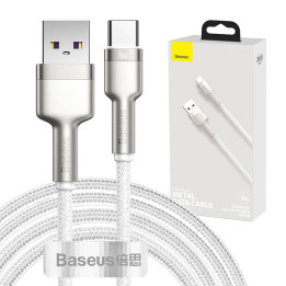USB laidas USB-C Baseus Cafule, 66W, 2m (baltas)