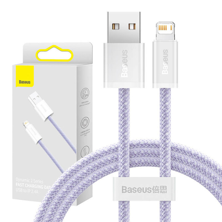 USB-кабель для Lightning Baseus Dynamic 2 Series, 2,4 А, 1 м (фиолетовый)