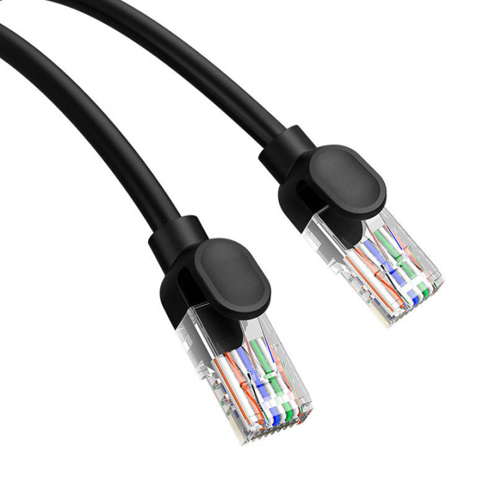 Baseus Ethernet CAT5, 10 m tinklo kabelis (juodas)