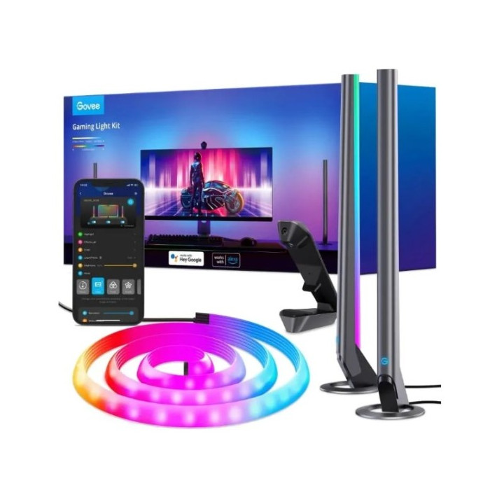 Govee H604A Dreamview G1 Pro | Lampy LED | RGBICWW, Wi-Fi, Alexa, Google