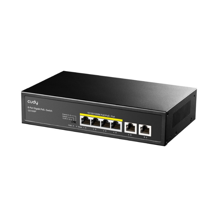 SWITCH POE GS1006P 4-PORTTIINEN CUDY