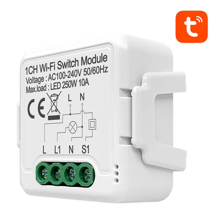 Nutilüliti moodul WiFi Avatto N-WSM01-1 TUYA