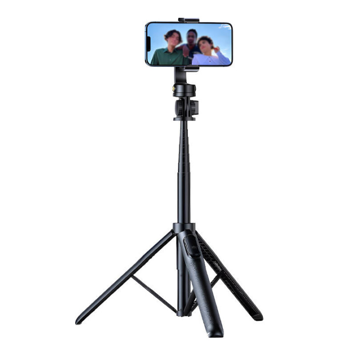 Selfiestick/statīva Bluetooth APEXEL APL-D10 1,5 m (melns)
