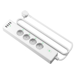 Meross MSS425FHK(EU), 4 lizdai + 4x USB (HomeKit)