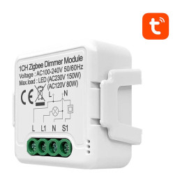 Viedais reostata slēdža modulis ZigBee Avatto N-ZDMS01-1 TUYA