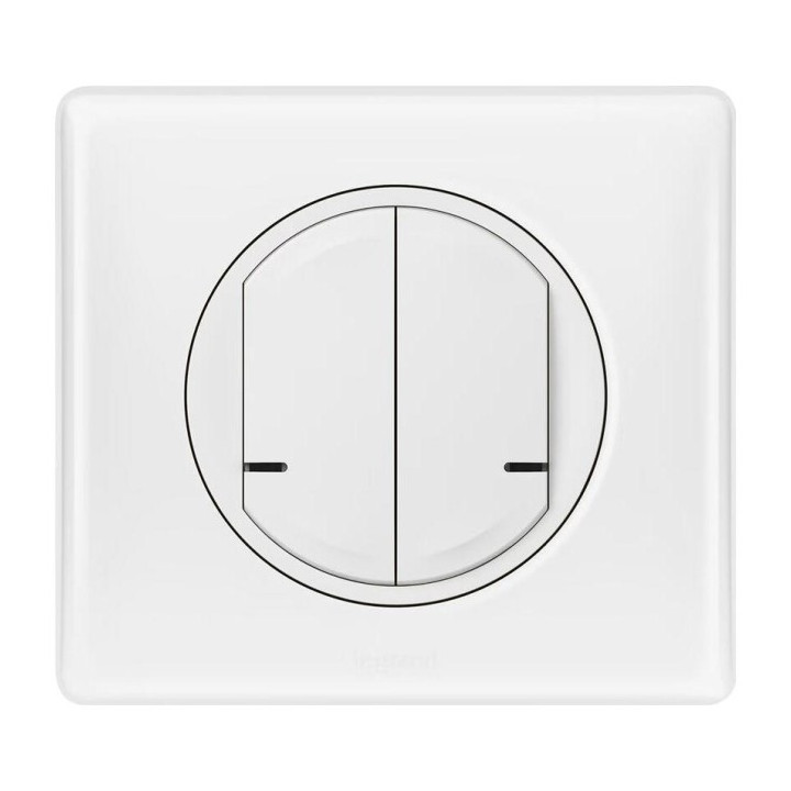 Legrand Celiane Lights/Outlets Switch 2 White