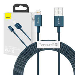 Baseus Superior seeria USB-kaabel iP-ga 2,4A 2m (sinine)
