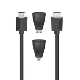 Hama HDMI 2.0B 4K, 1,5 m + adapter mini/micro HDMI