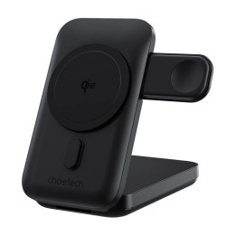 3in1 Mag įkroviklio laikiklis Choetech B750 10000mAh Qi2 (juodas)
