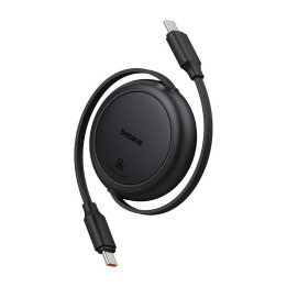 USB-кабель Baseus Free2Pull Mini USB-C — USB-C, 60 Вт, 1, (черный)
