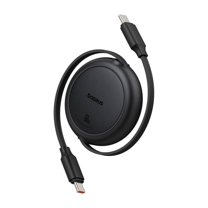 Baseus Free2Pull Mini USB-C–USB-C USB-kaabel, 60 W, 1, (must)