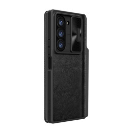 Nillkin Qin Pro ādas Samsung Galaxy Z Fold 6 5G korpuss (melns)