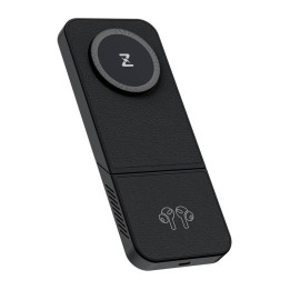 Bezvadu lādētājs, Invzi, MGF7B, 3in1, 15W (melns)