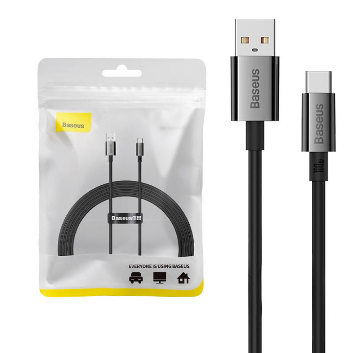 USB laidas su USB-C Baseus Superior 100W 2m (juodas)