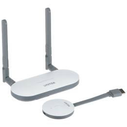 Unitek Bezprzewodowy nadajnik i odbiornik HDMI zasięg do 50m, biały