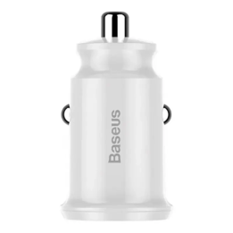 Baseus Grain autolaadija 2x USB 5V 3.1A (valge)