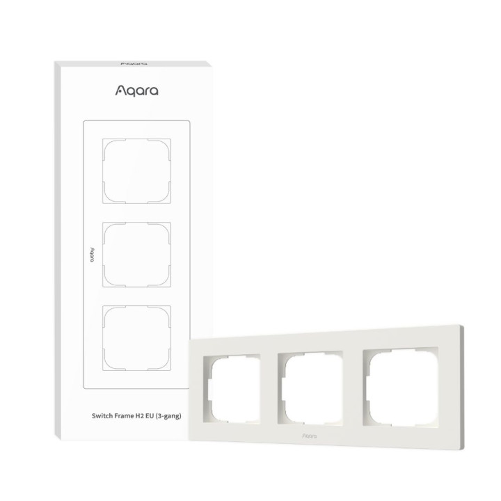 Aqara H2 EU Switch Frame (trigubas / 3 dalių), baltas