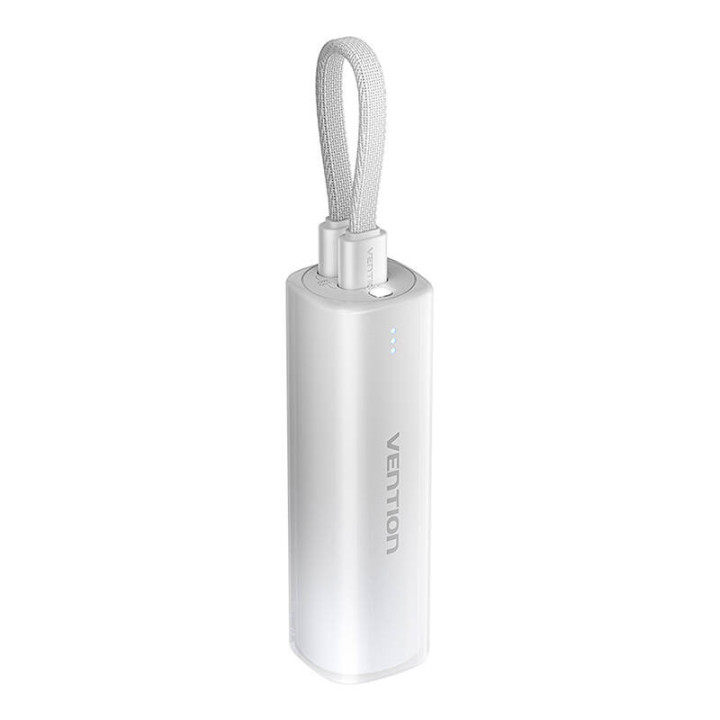Powerbank 5000mAh Vention FHWM0 20W + USB-C välkkaabel (hall)