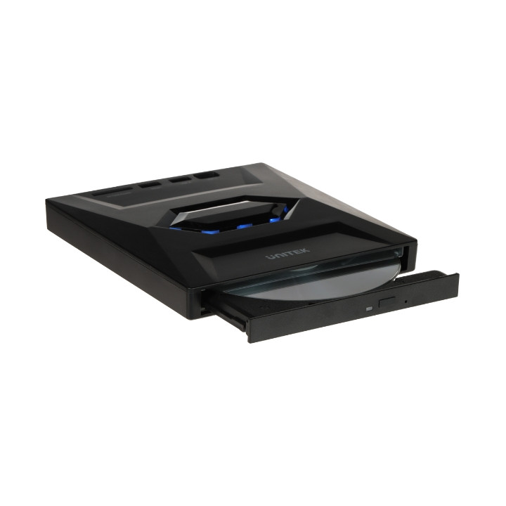 Unitek Nagrywarka zewnętrzna DVD / CD, Hub USB 5Gbps, czytnik kart SD