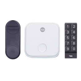 Yale Linus® Smart Lock (juoda) + tiltas + klaviatūra